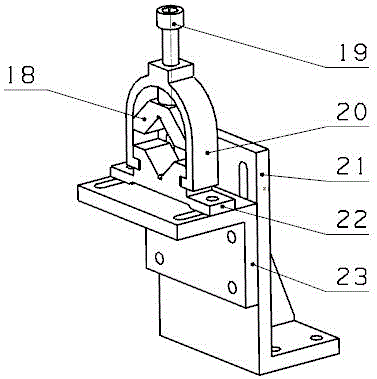 Thermal fatigue testing machine for metal corrugated pipe of automobile exhaust system