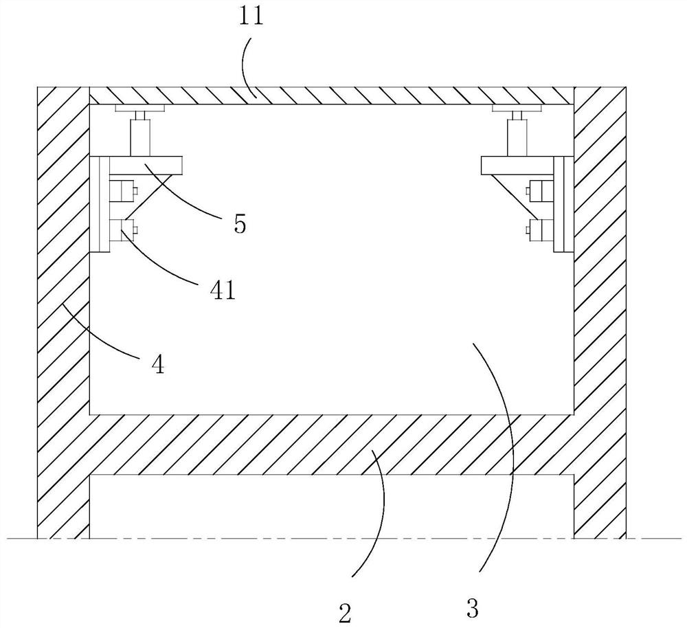 Construction method for top plate of sealed space at top of immersed tube