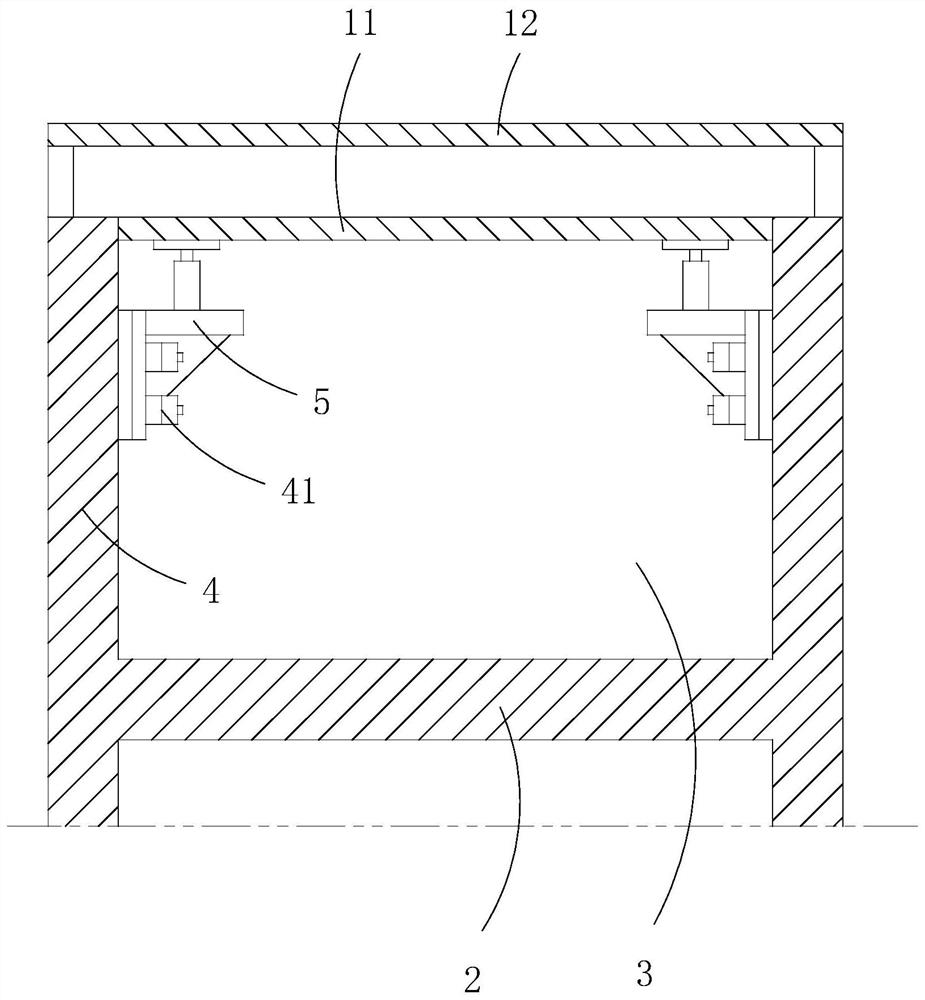 Construction method for top plate of sealed space at top of immersed tube