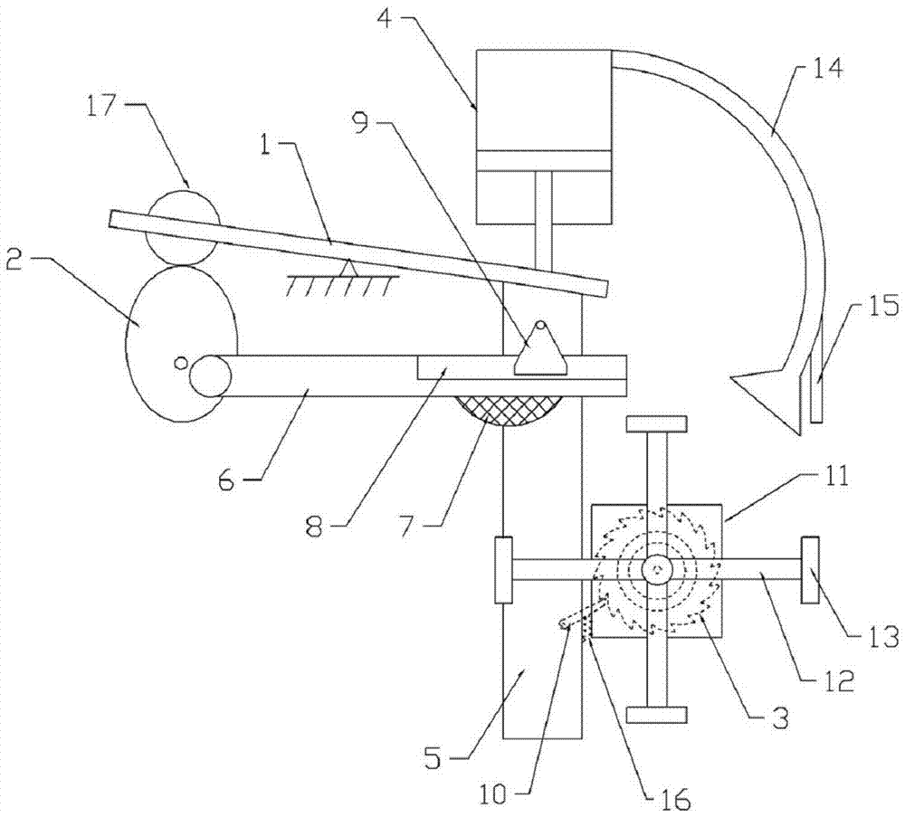 Edge grinding device for desk desktops