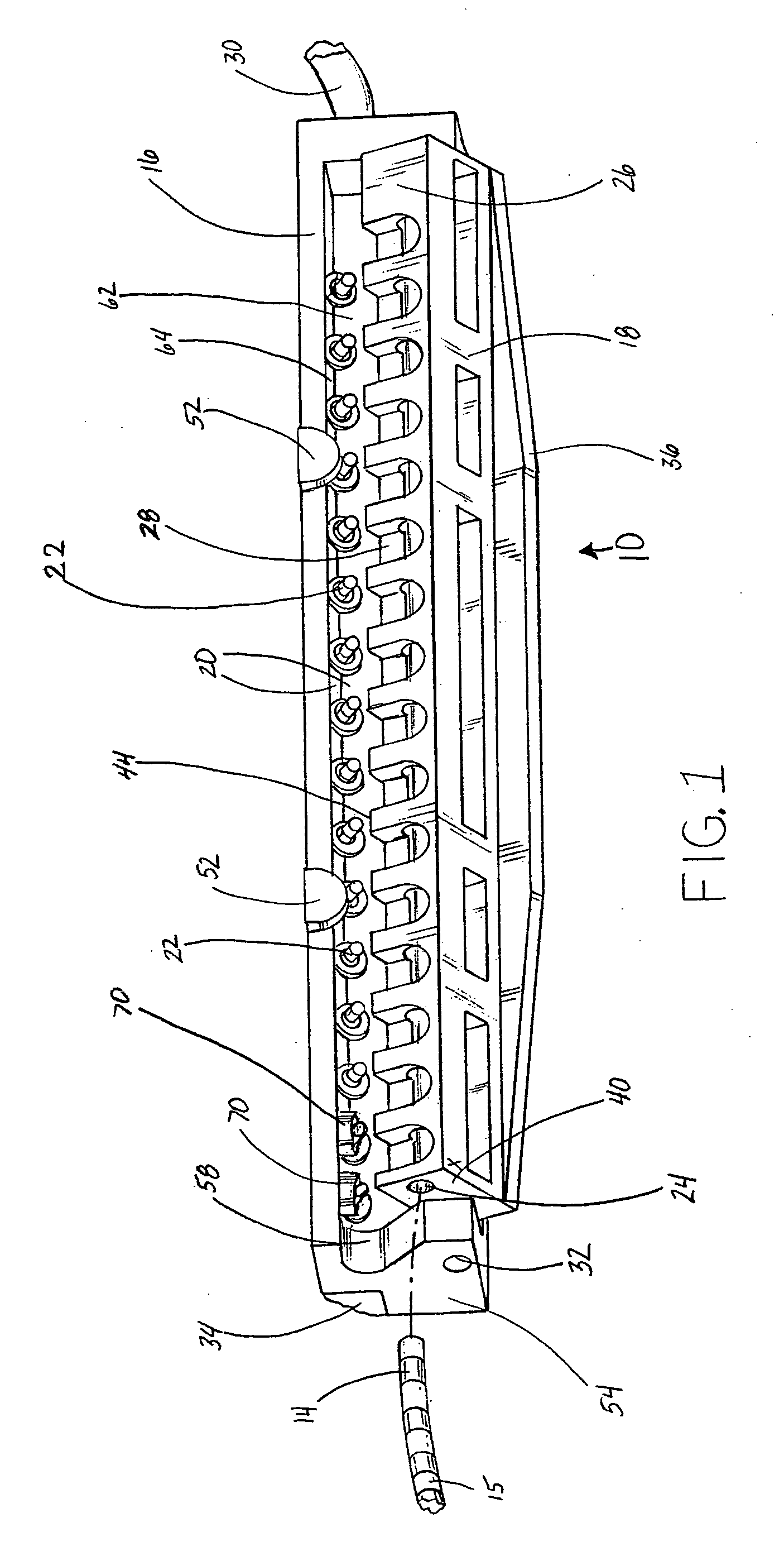 Electrical Connector with Canopy for an In-Body Multi-Contact Medical Electrode Device