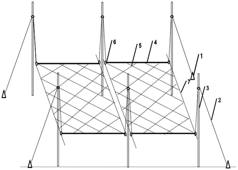 Inserted-bar type synchronous dry-out method for porphyra haitanensis