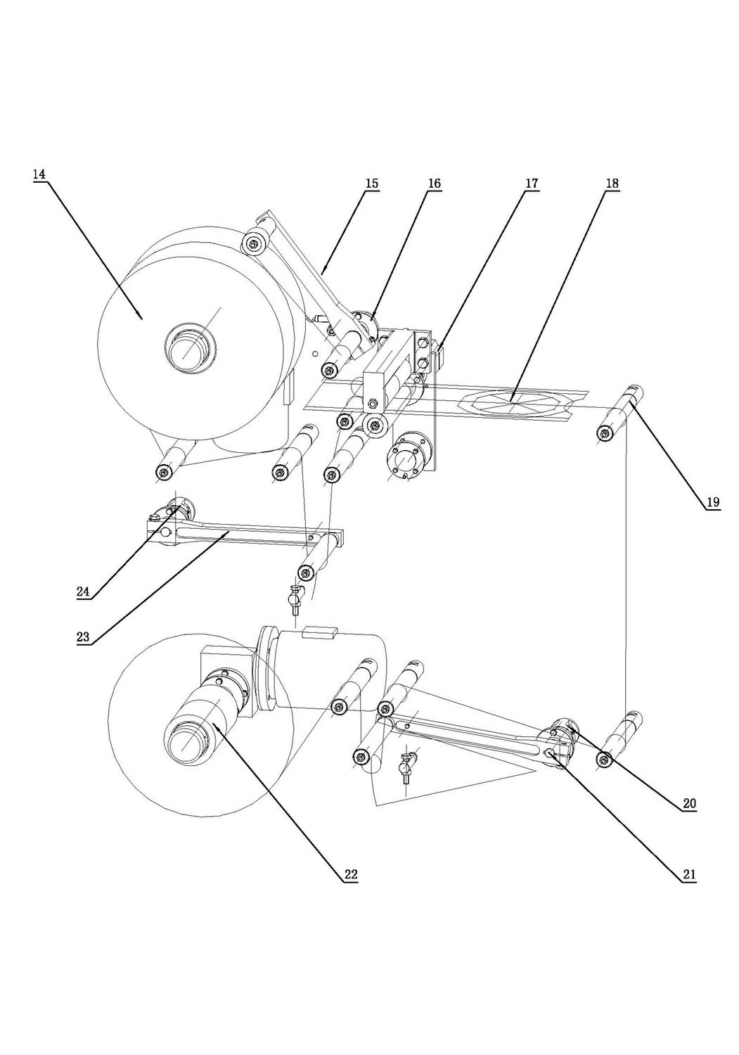 A tower bag forming device