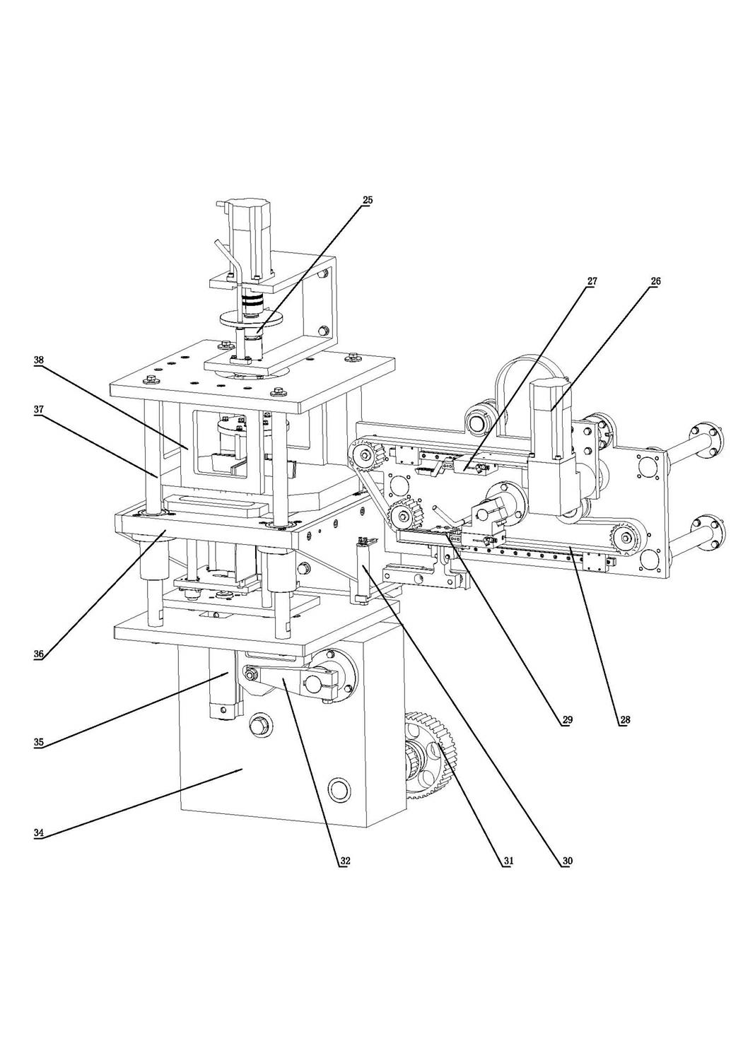 A tower bag forming device