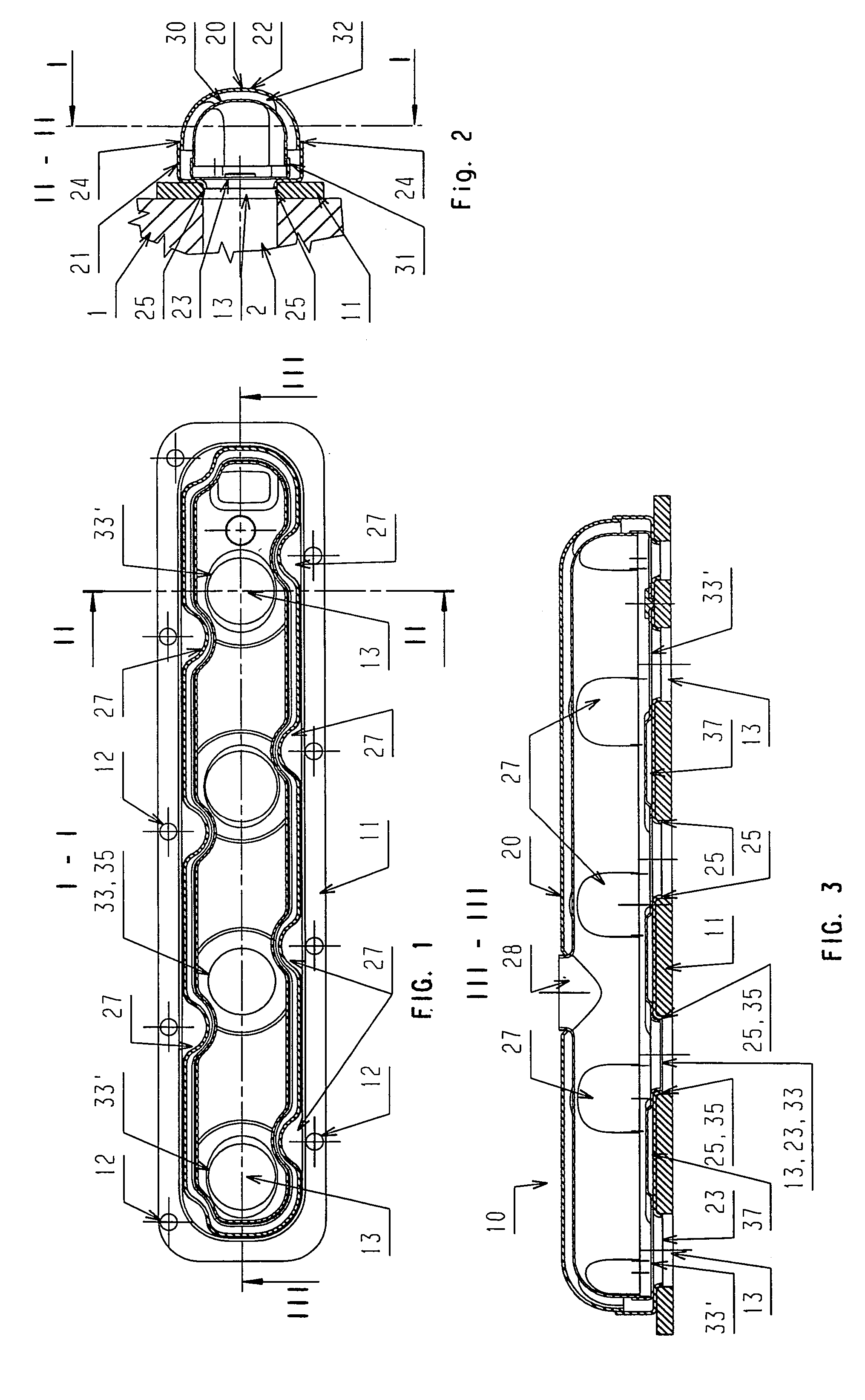 Air gap-insulated exhaust manifold for internal combustion engines