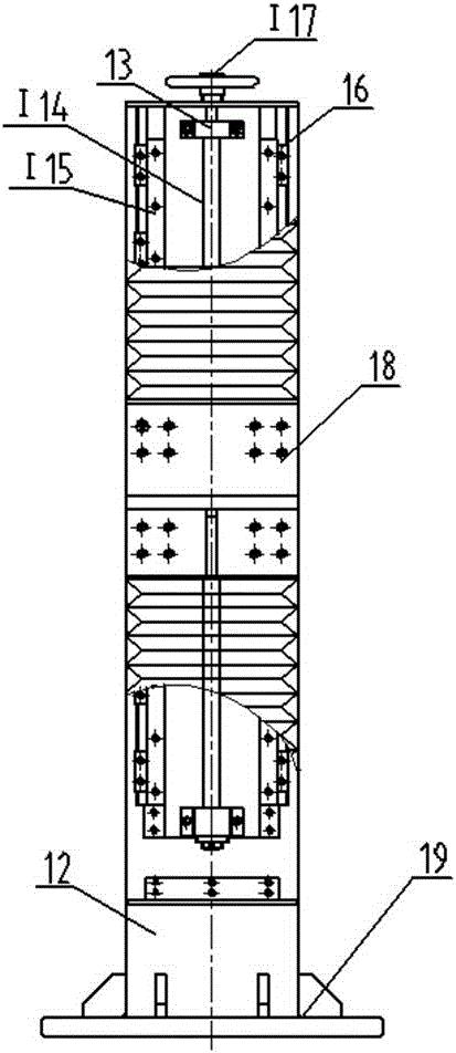 Loading mechanism for testing rigidity of hydrostatic guide rail