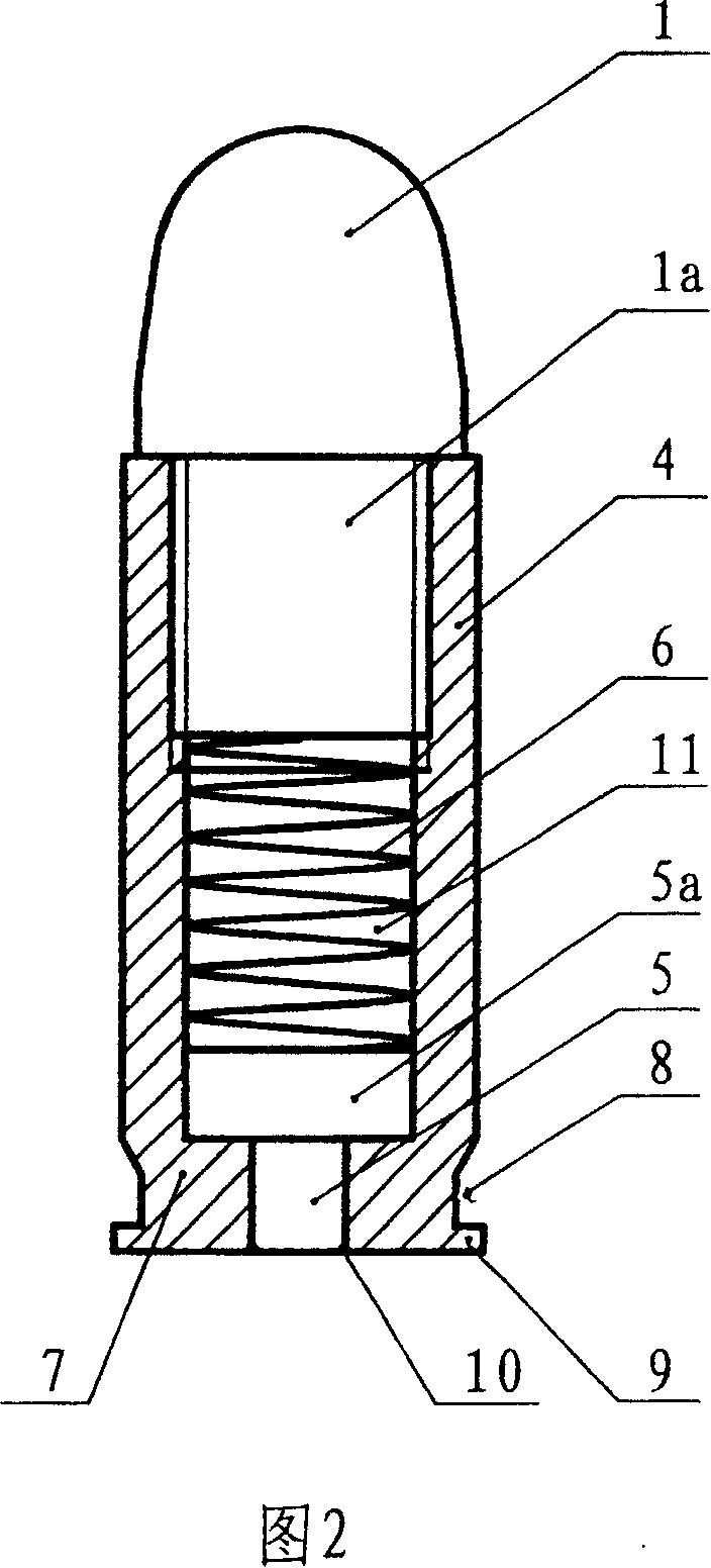 Buffer training bullet