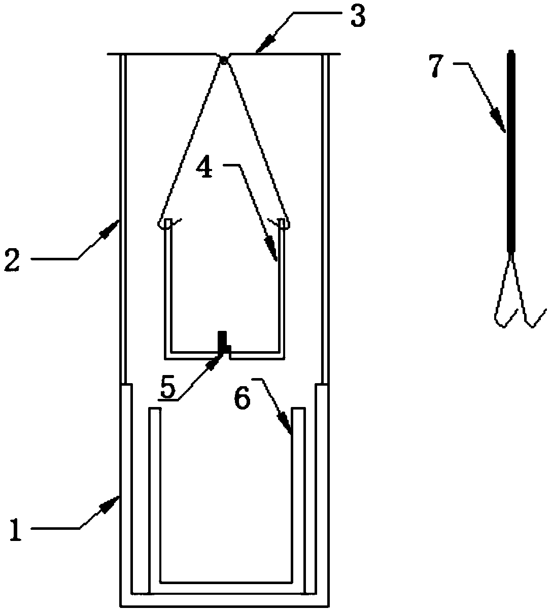 Device and method for slag metal high-temperature reaction experiment study in metallurgical process