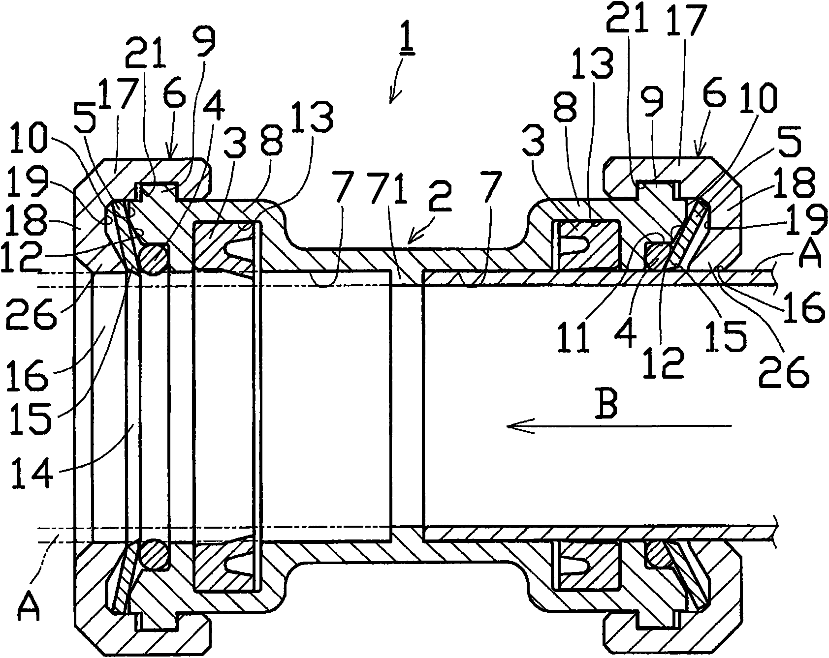 One-touch joint for piping