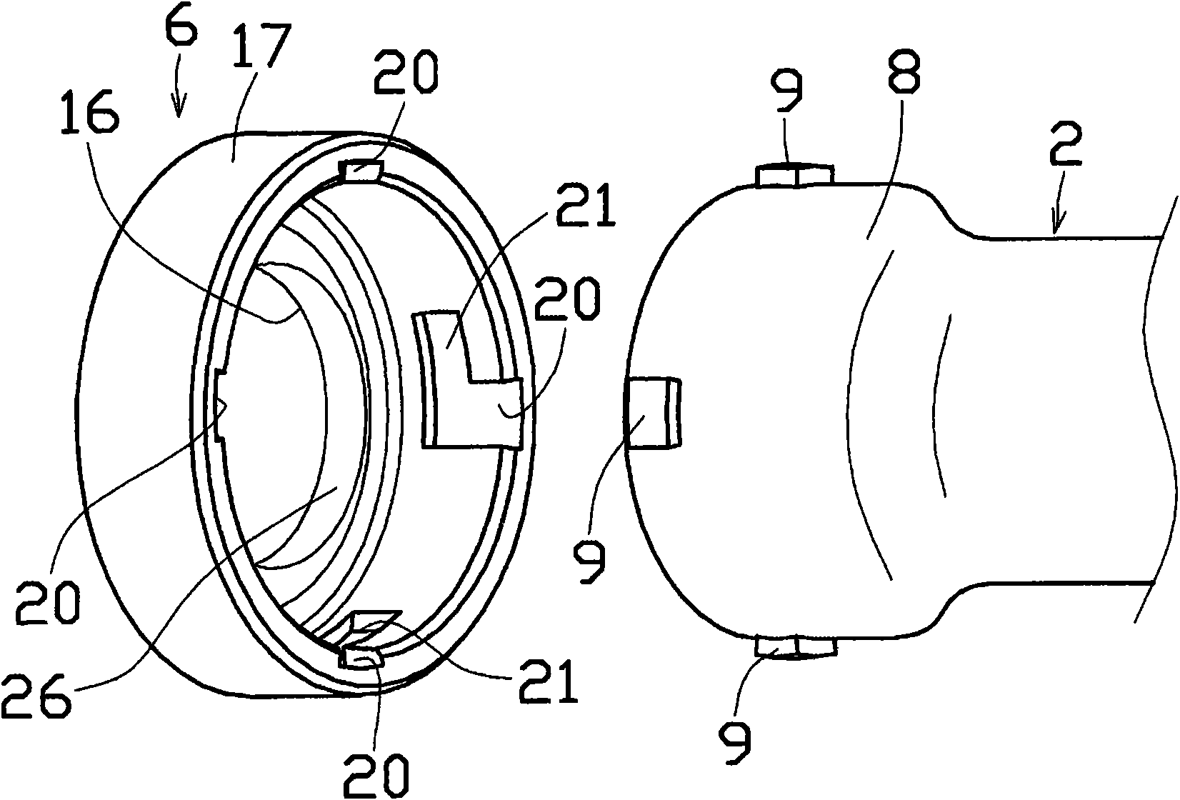 One-touch joint for piping