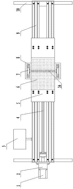 Equipment and method for orderly arranging beaded grinding material of super-hard brass solder grinding material