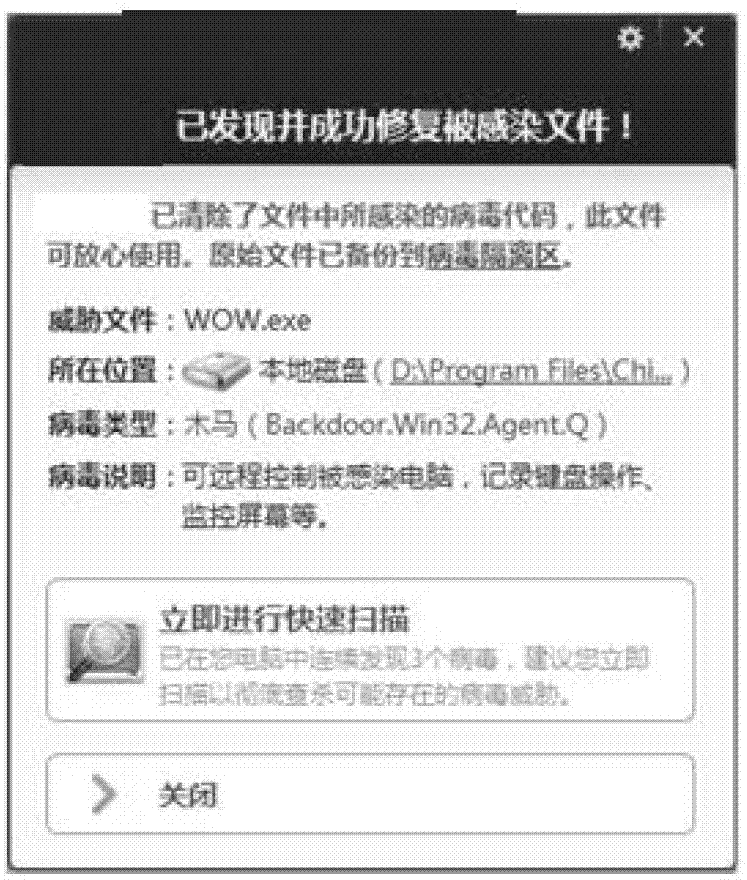 Computer virus monitoring method and device