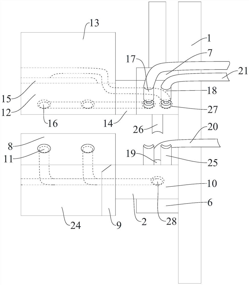 Integrated conveying and quenching mechanism for profile steel production