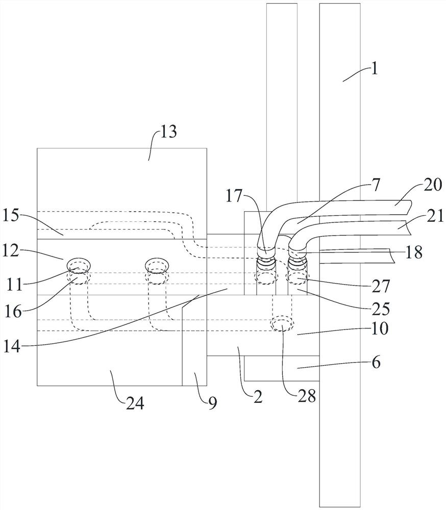 Integrated conveying and quenching mechanism for profile steel production