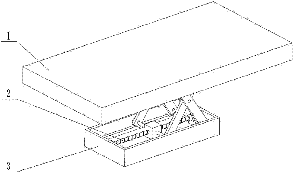 Liftable office table