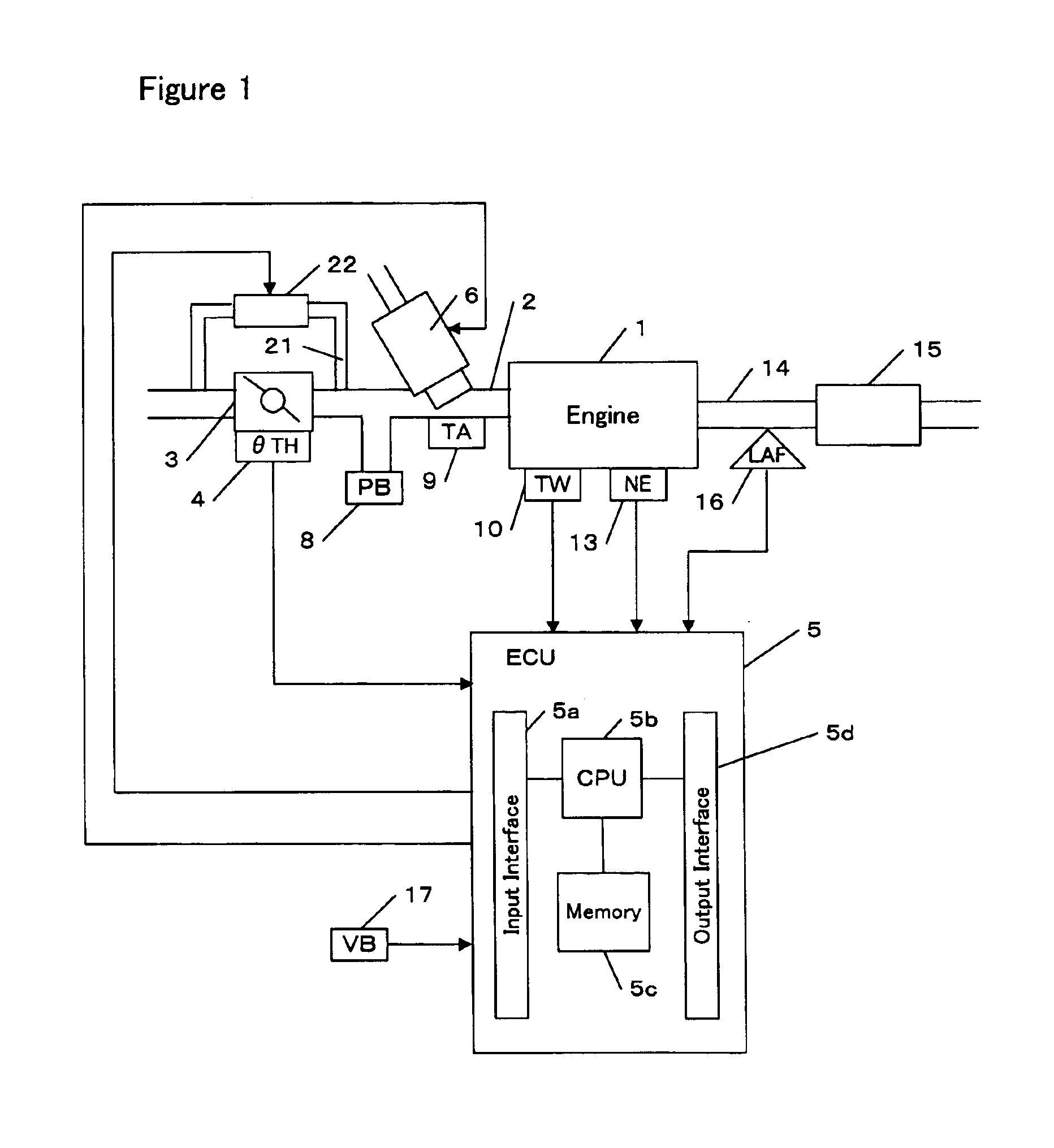 Failure diagnosing apparatus for an engine cooling water temperature sensor