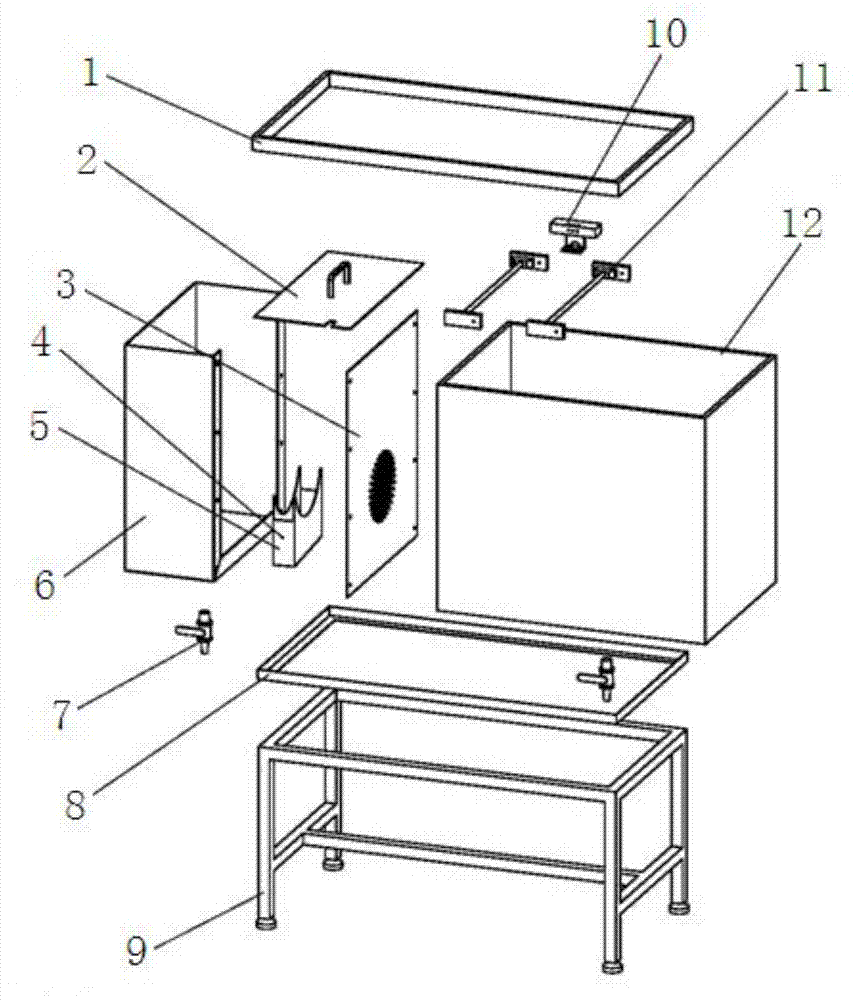 Anti-interference zebra fish hearing function detection water tank