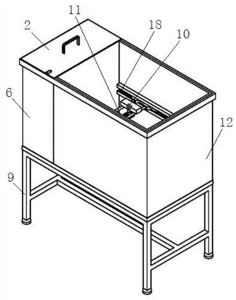 Anti-interference zebra fish hearing function detection water tank