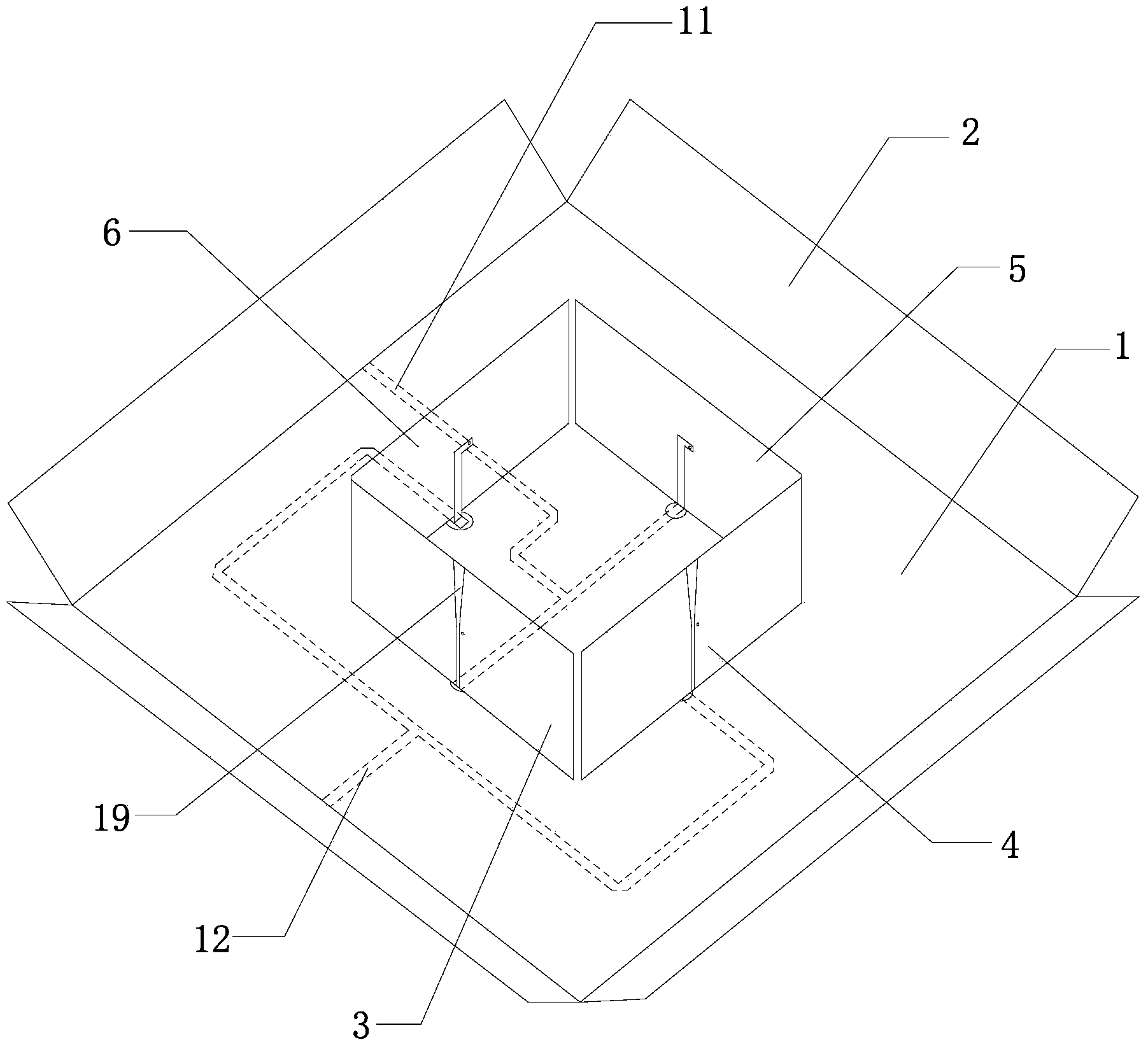 Broadband dual-polarization antenna with gradually-changing open groove type radiation units