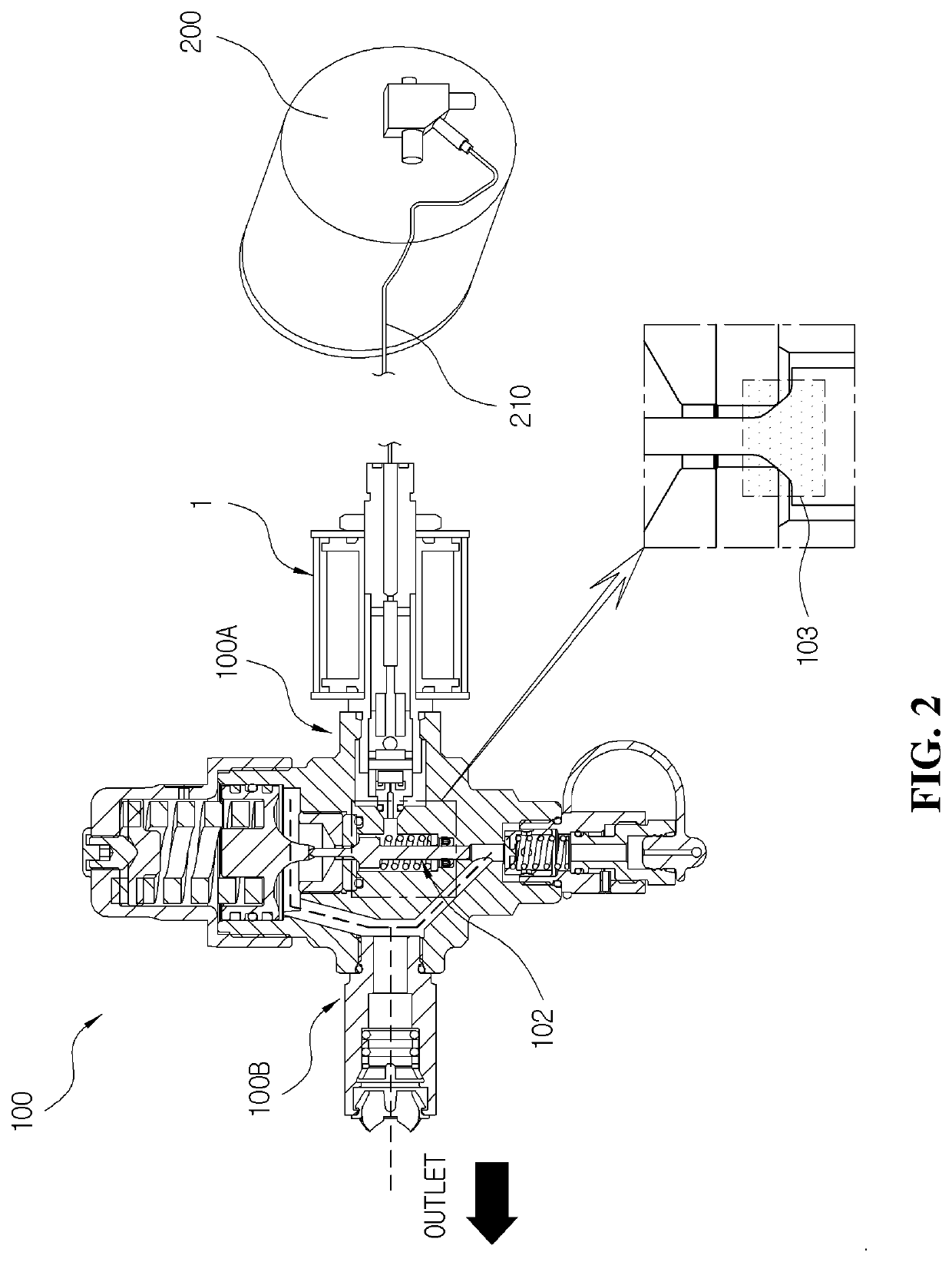 Pressure control method for high-pressure regulator to prevent internal leak, and high-pressure shut-off valve