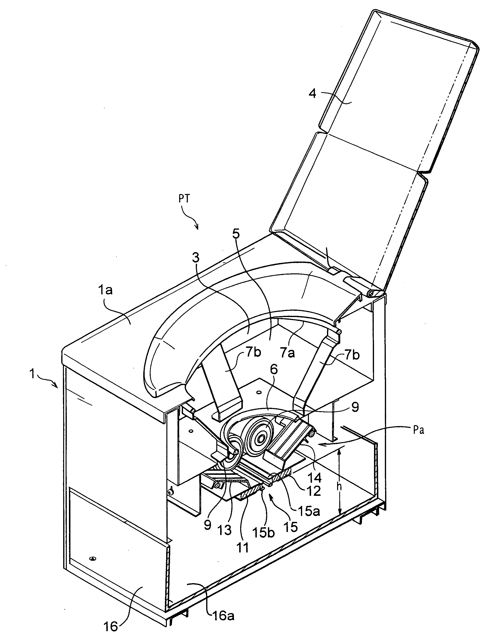 Excretion packaging type portable tollet apparatus