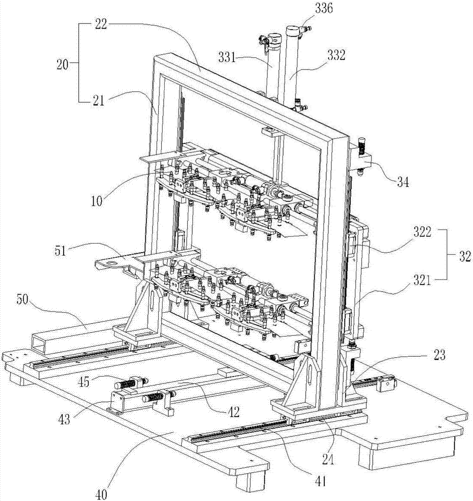 Horizontal feeding suspension type shifting mechanism of in-mold labeling withdrawing device