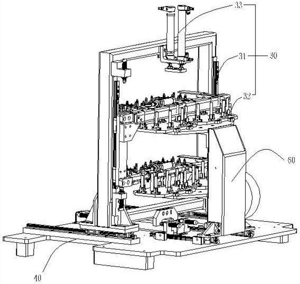 Horizontal feeding suspension type shifting mechanism of in-mold labeling withdrawing device