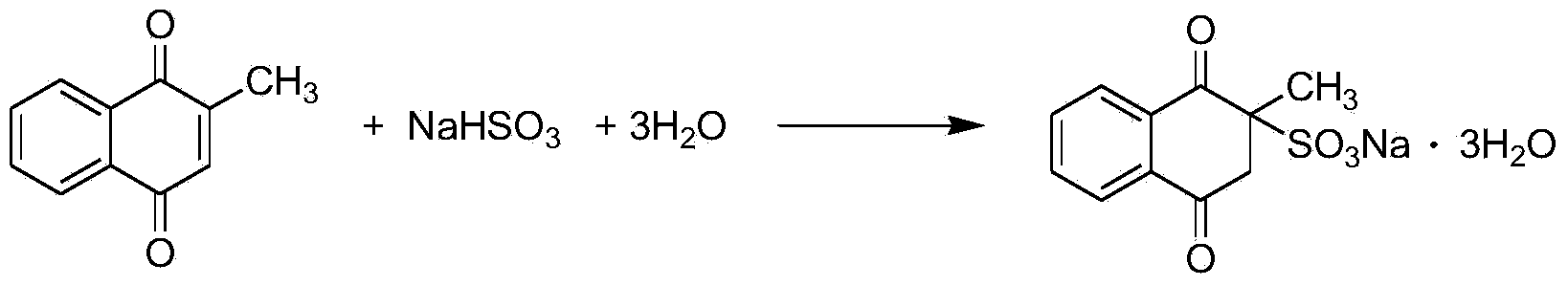 Method for preparing menadione sodium bisulfite continuously in tubular type reactor