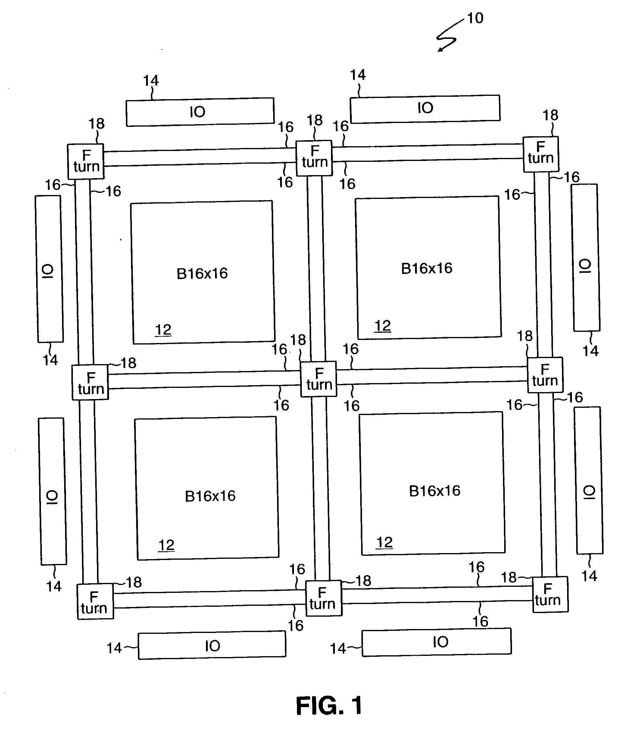 Block level routing architecture in a field programmable gate array