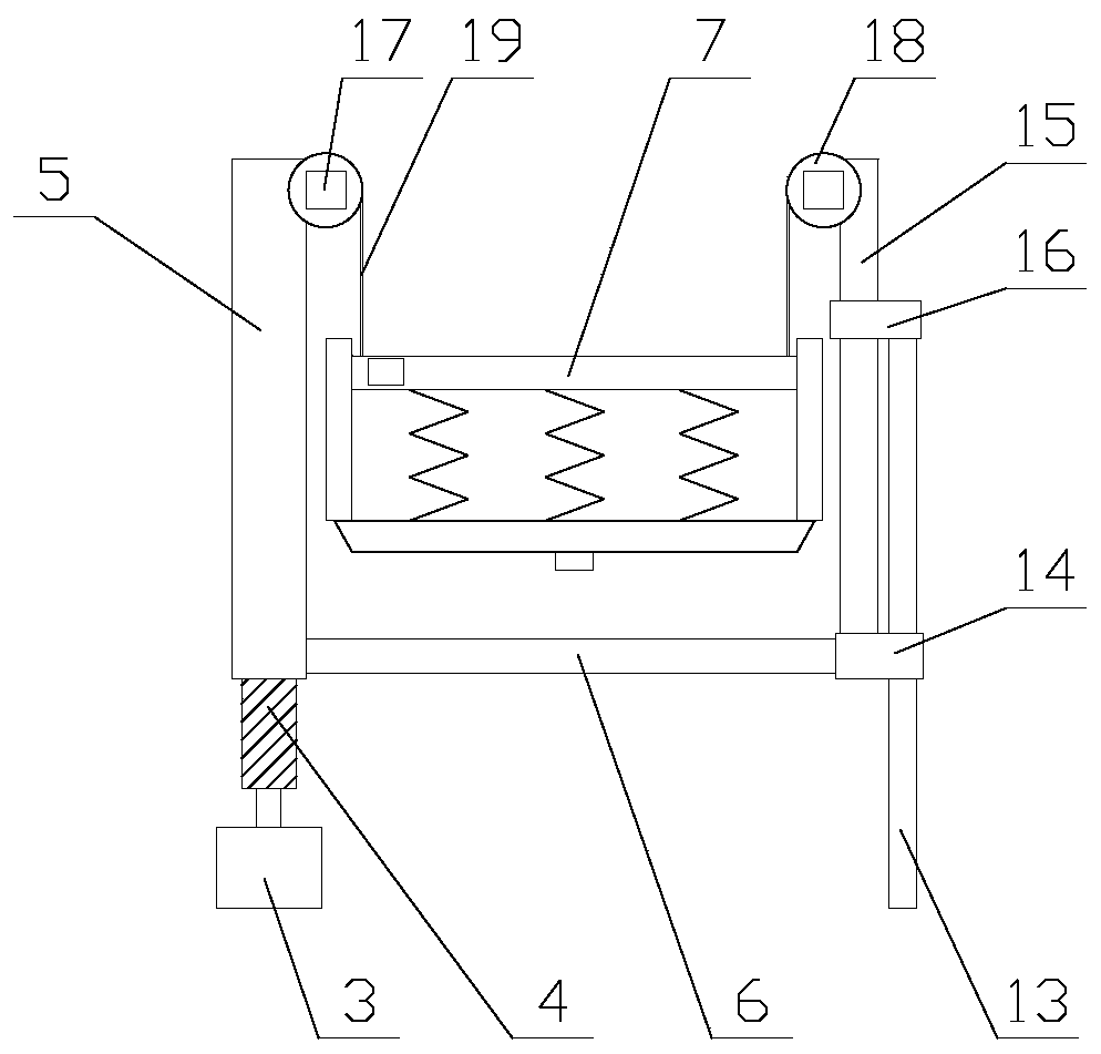 Intelligent logistics robot with buffering function