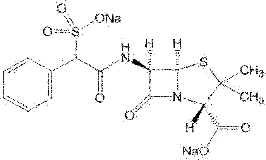 Medicinal composition of sulbenicillin sodium for injection and preparation method thereof