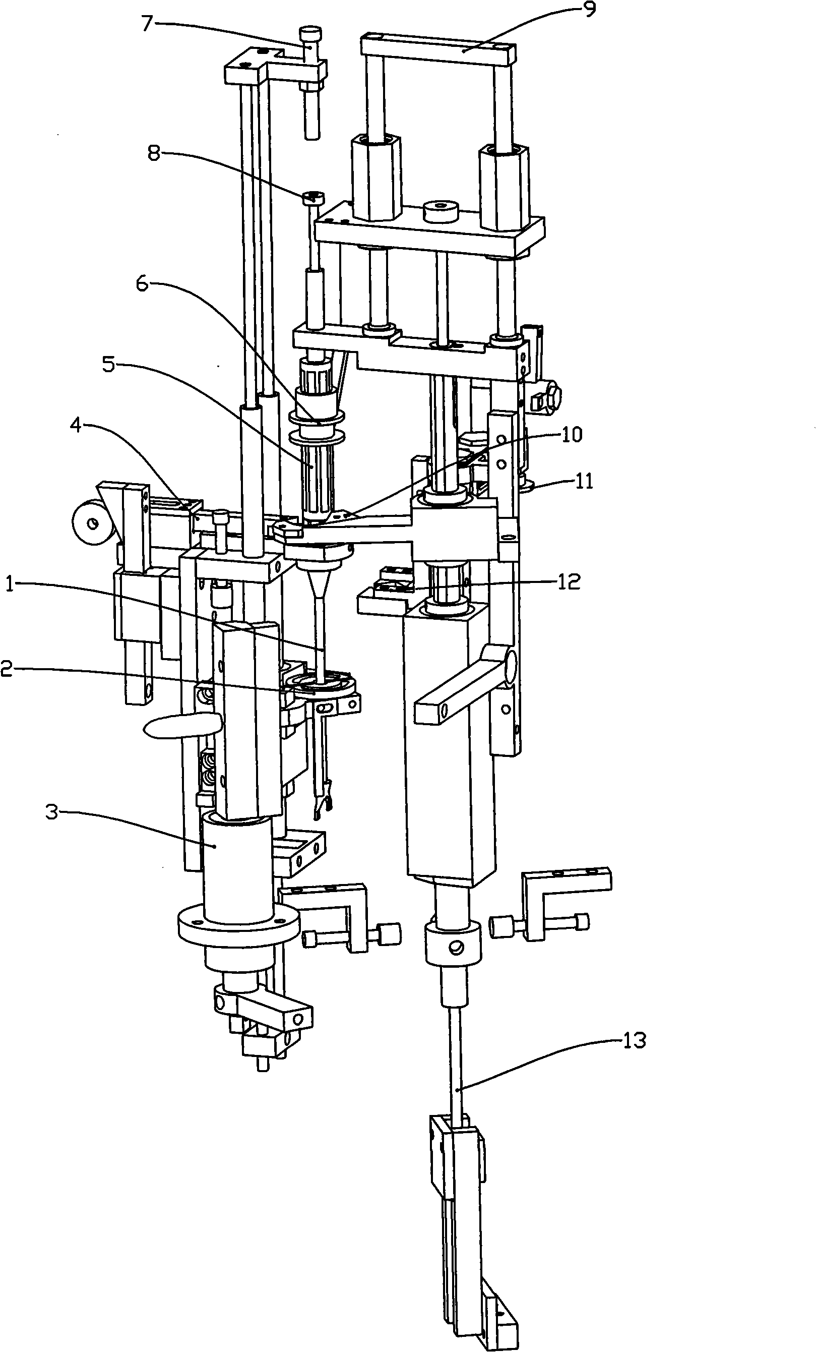 Apparatus for capping sebific duct automatically