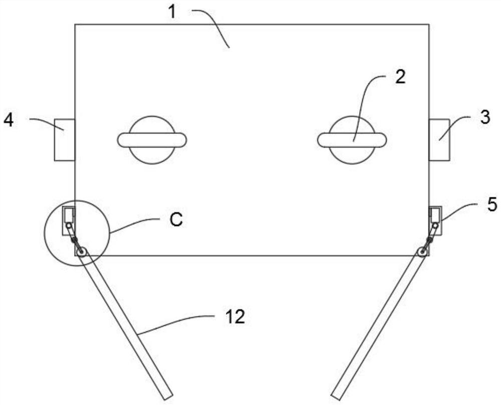 Lightweight container applied to logistics distribution unmanned aerial vehicle