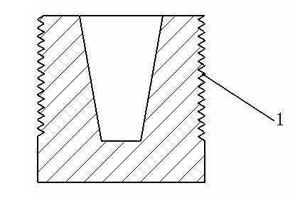 Method for connecting external thread type posts of power battery