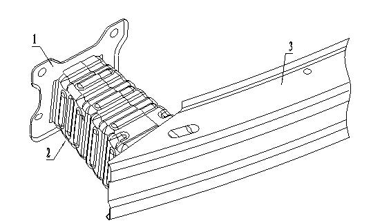 Minicar impact-proof beam energy absorption box capable of controlling impact energy absorption and residual deformation