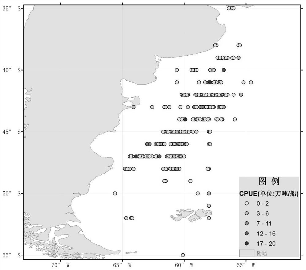 Fishery resource abundance prediction method based on layered water temperature and application thereof