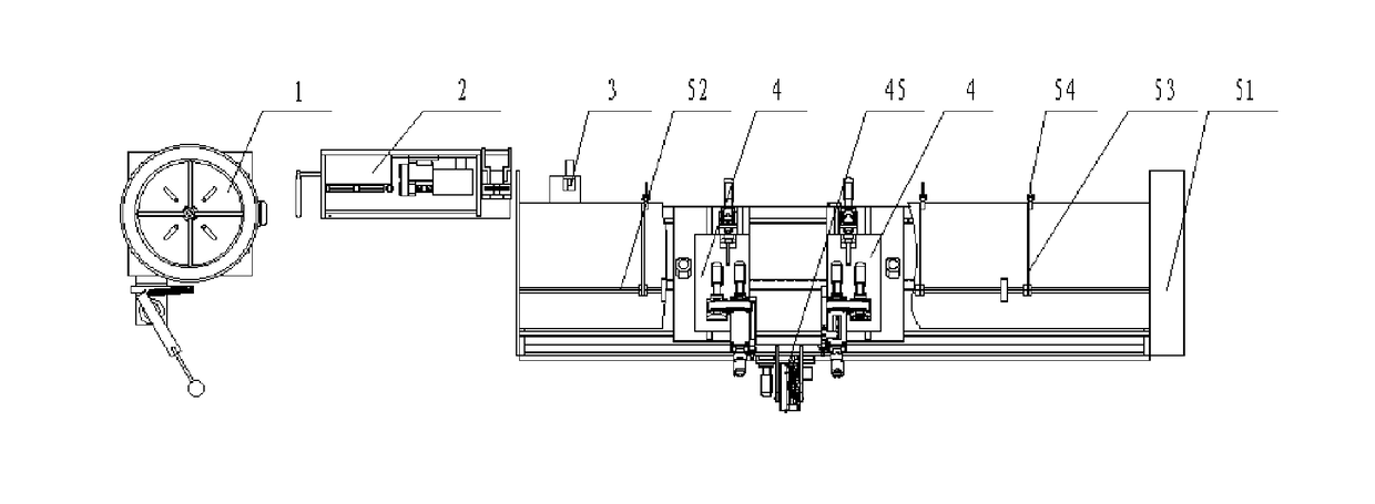 Bending and molding production line