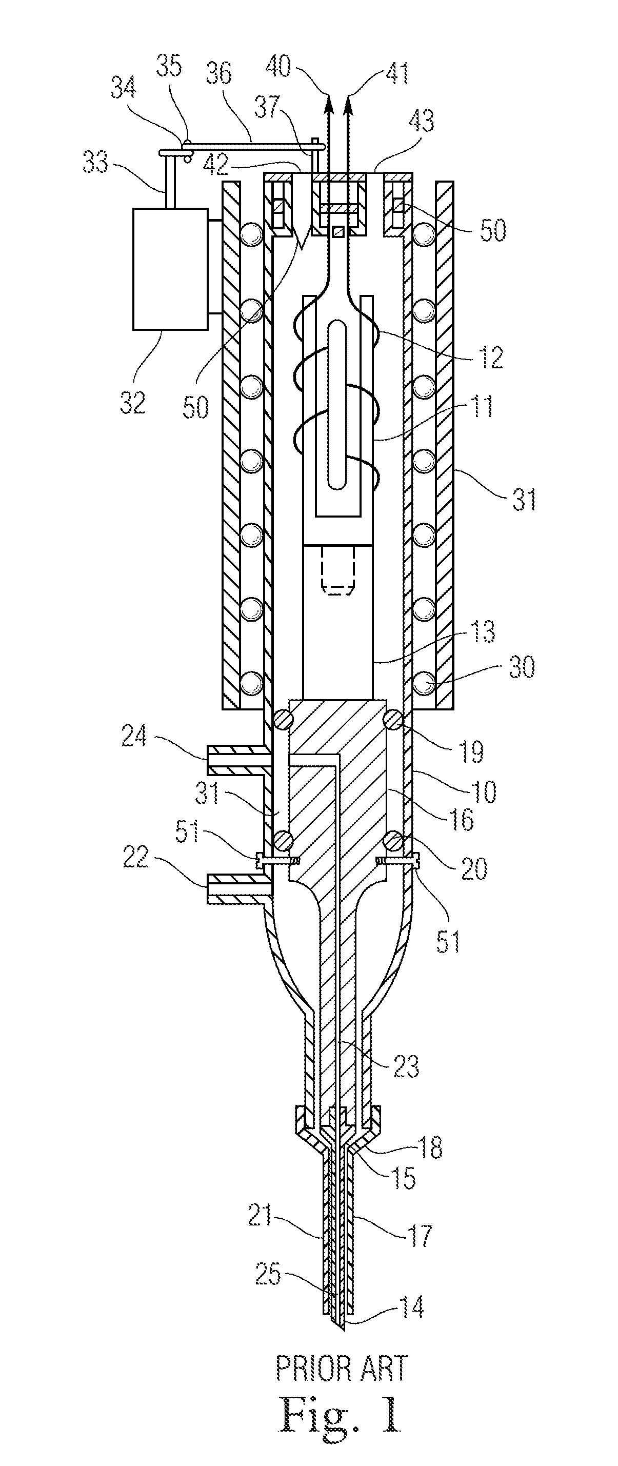 Surgical hand piece with ultrasonic knife