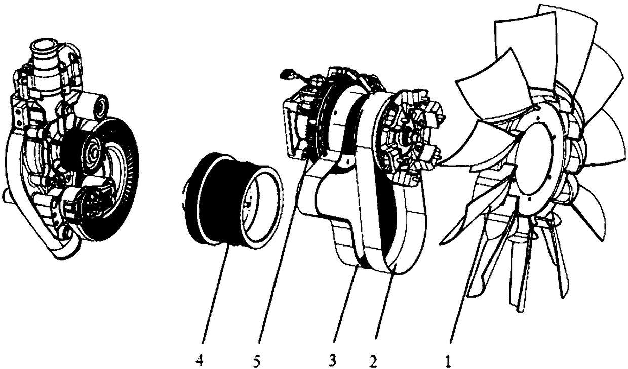 Engine heat dissipating control method and device and electromagnetic clutch