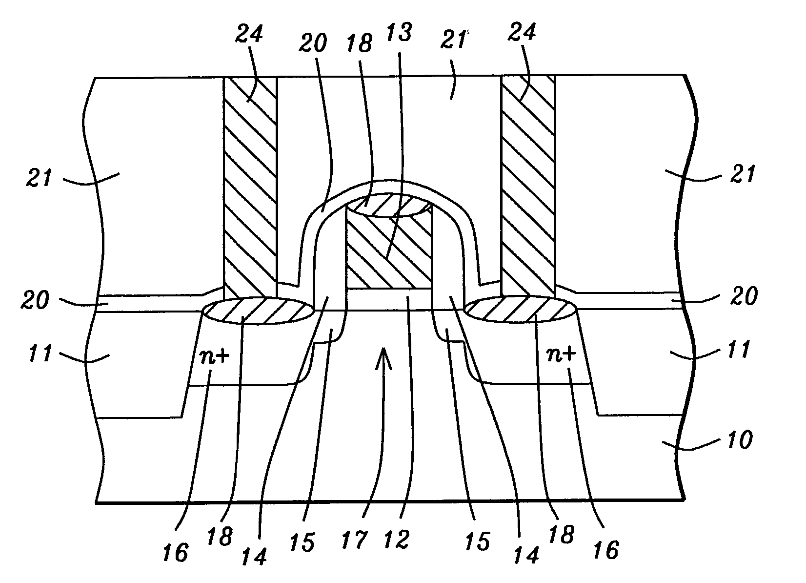 N/PMOS saturation current, HCE, and Vt stability by contact etch stop film modifications