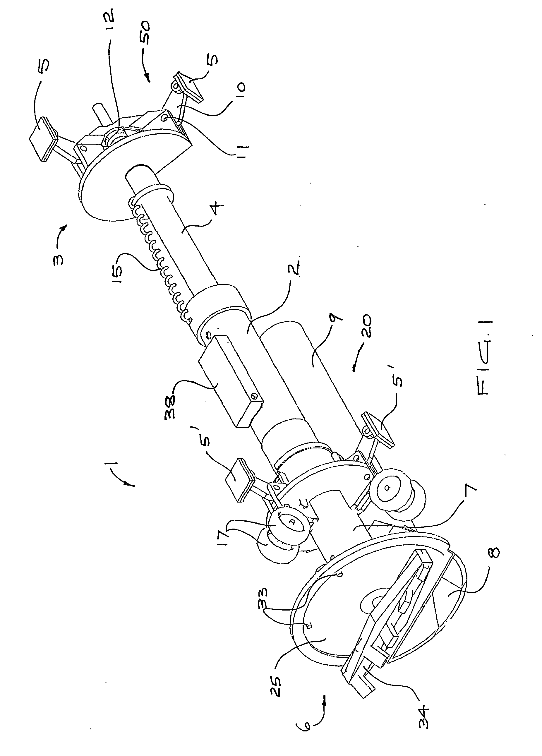 Self-propelled vehicle for use in a conduit