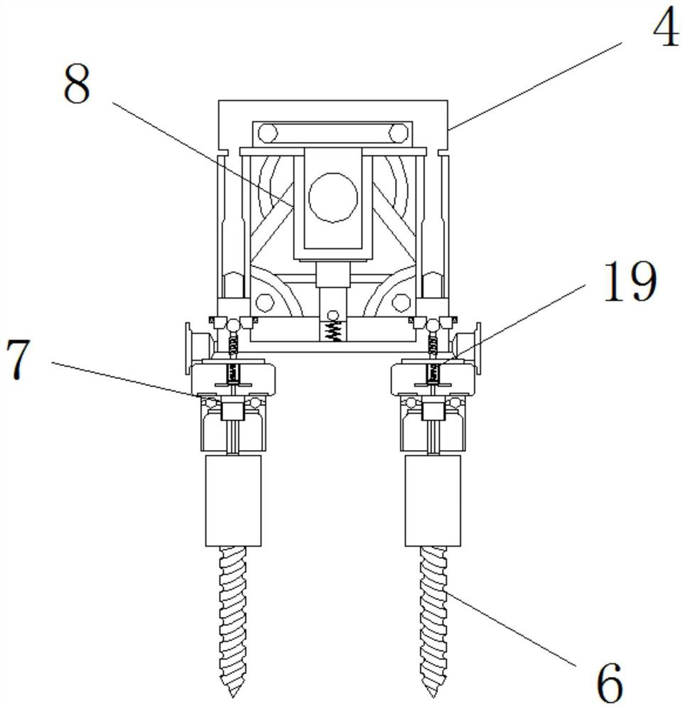 Travel tent support capable of achieving automatic alarming through vibration sensor