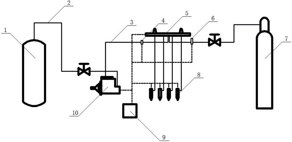 Fuel conveying method for internal combustion engine using gas-liquid two-phase natural gas as fuel