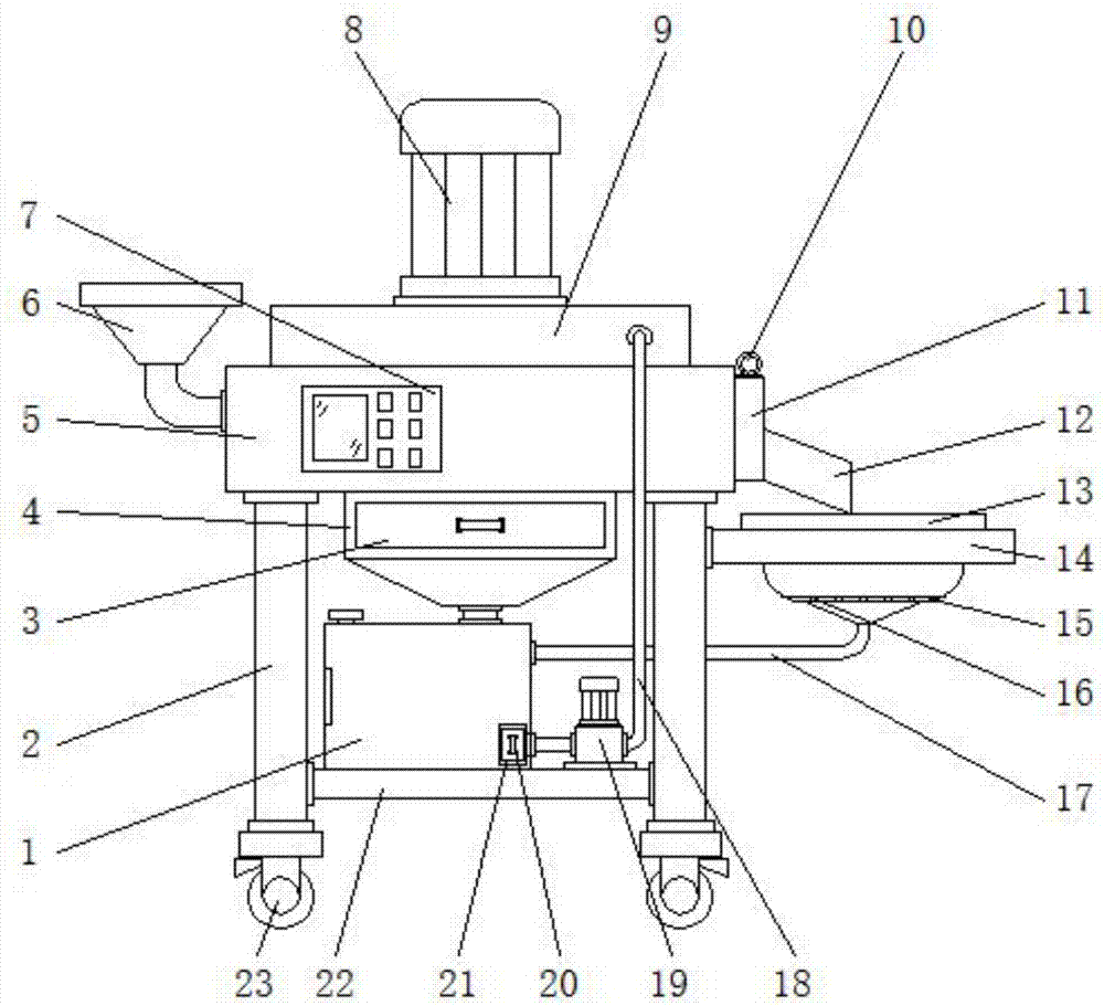 Environment-friendly efficient Chinese herbal medicine rhizoma gastrodiae cleaning equipment