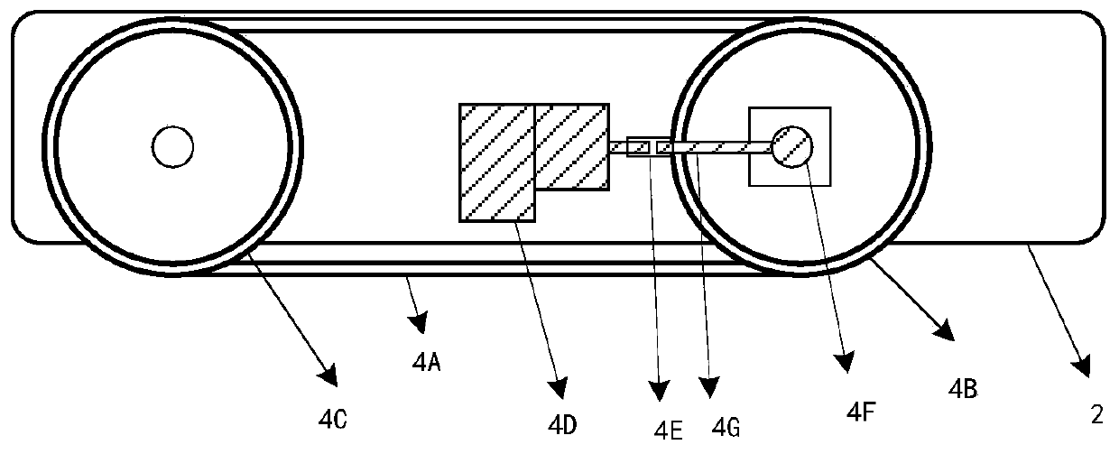 Crawling driving system of artillery barrel robot