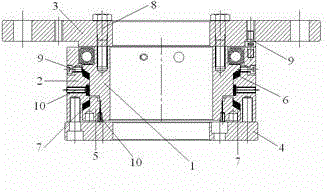 Bearing assembly applied to cantilever tower crane