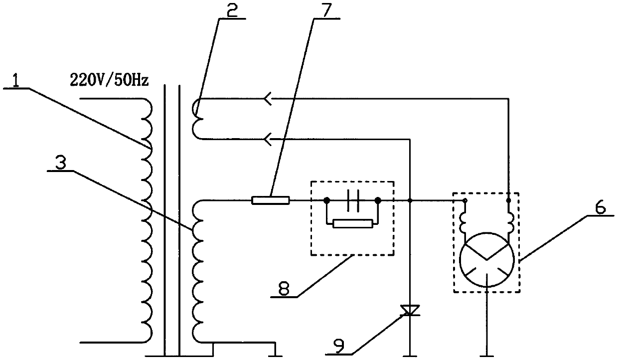 High-voltage separation transformer