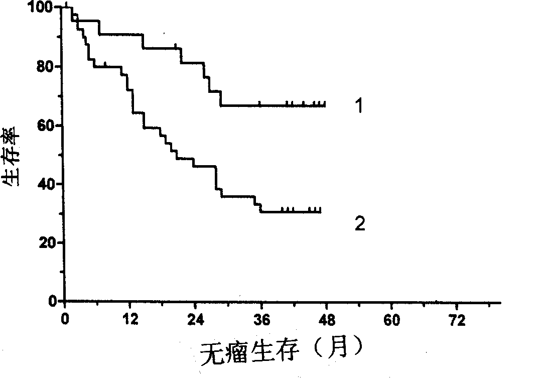 Prediction reagent kit for early stage primary liver cancer patient postoperative metastasis and recurrence based on immune molecule