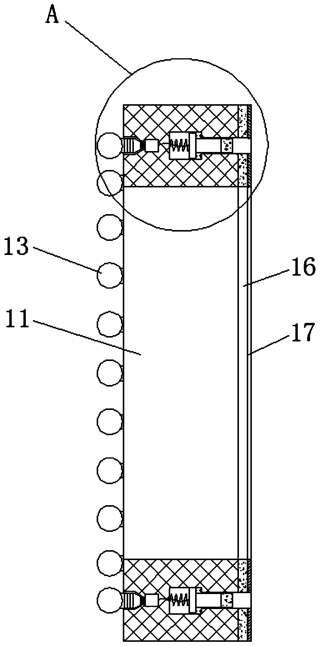 CT radiograph observation device based on magnet adsorption