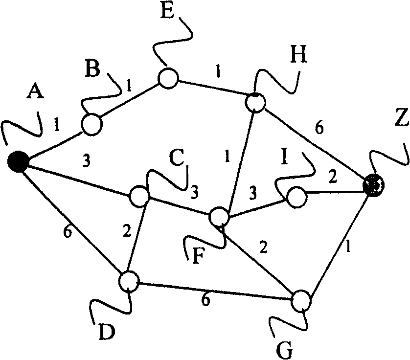 Method for obtaining intelligent light network restraining route